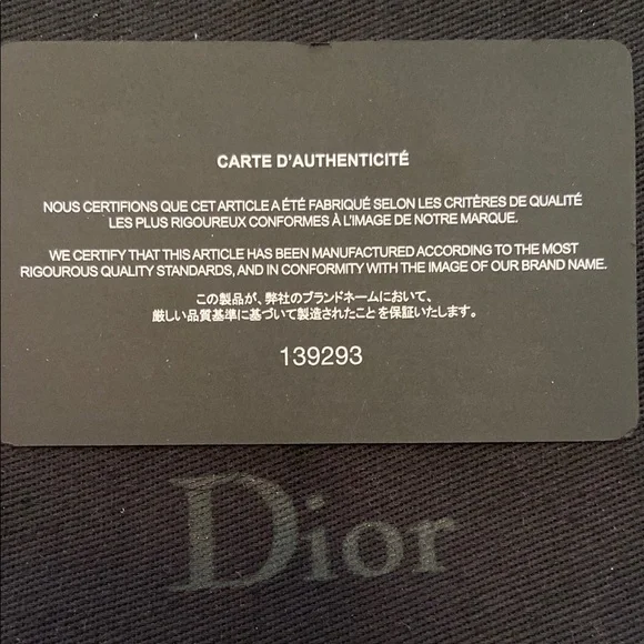 Dior Black Key and Card Holder